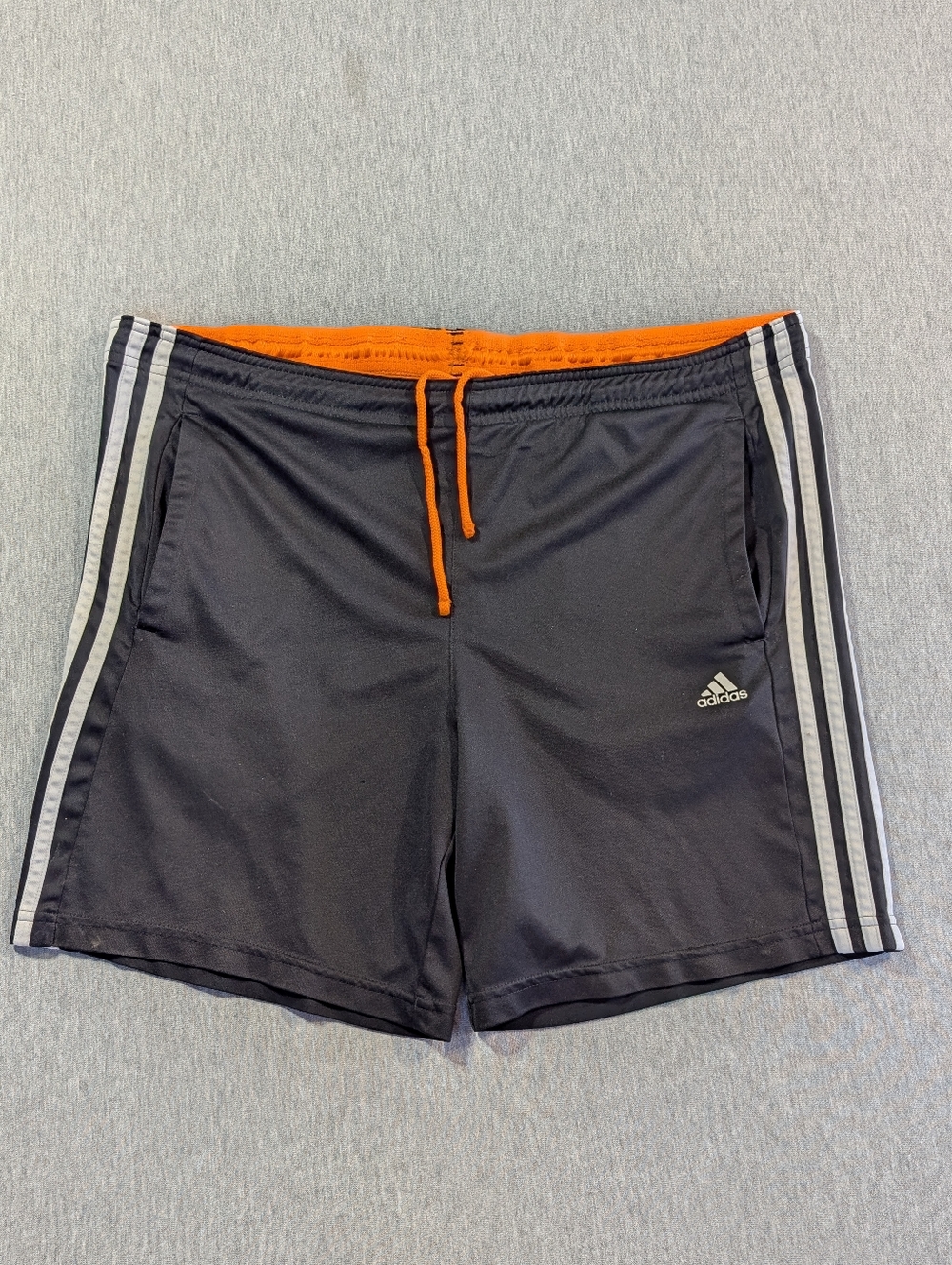 Adidas Running Shorts Men's XL Black White Stripes Climalite